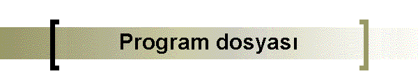 Program dosyas